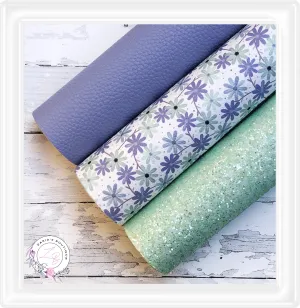 ⋅ Daisy Delight ⋅ Premium Vegan Faux Leather  &  Glitter Bundle ⋅