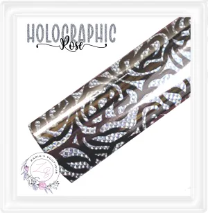 ⋅ Holographic Rose ⋅ Silver ⋅ Vegan Faux Leather