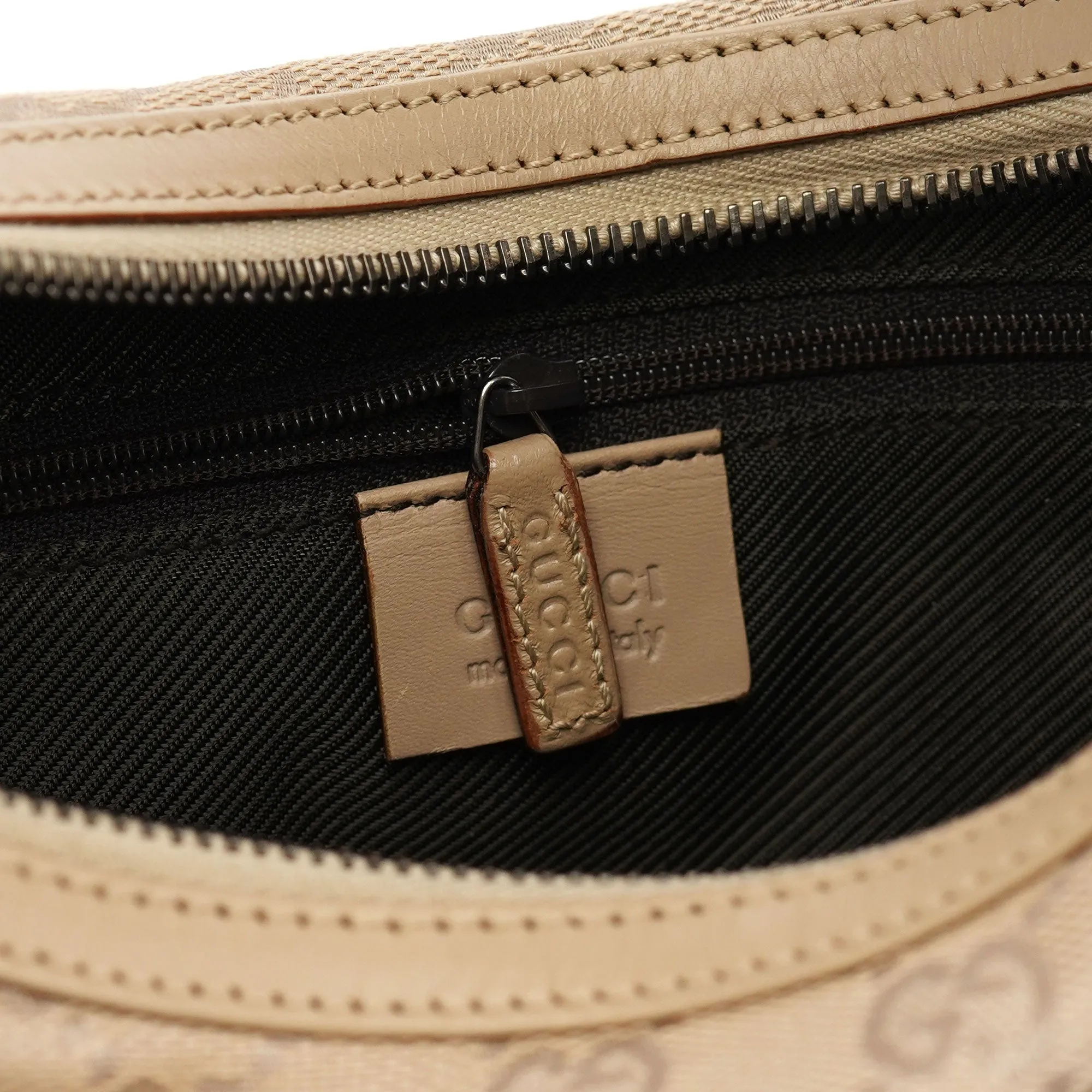01233 Beige GG Hobo Shoulder Bag