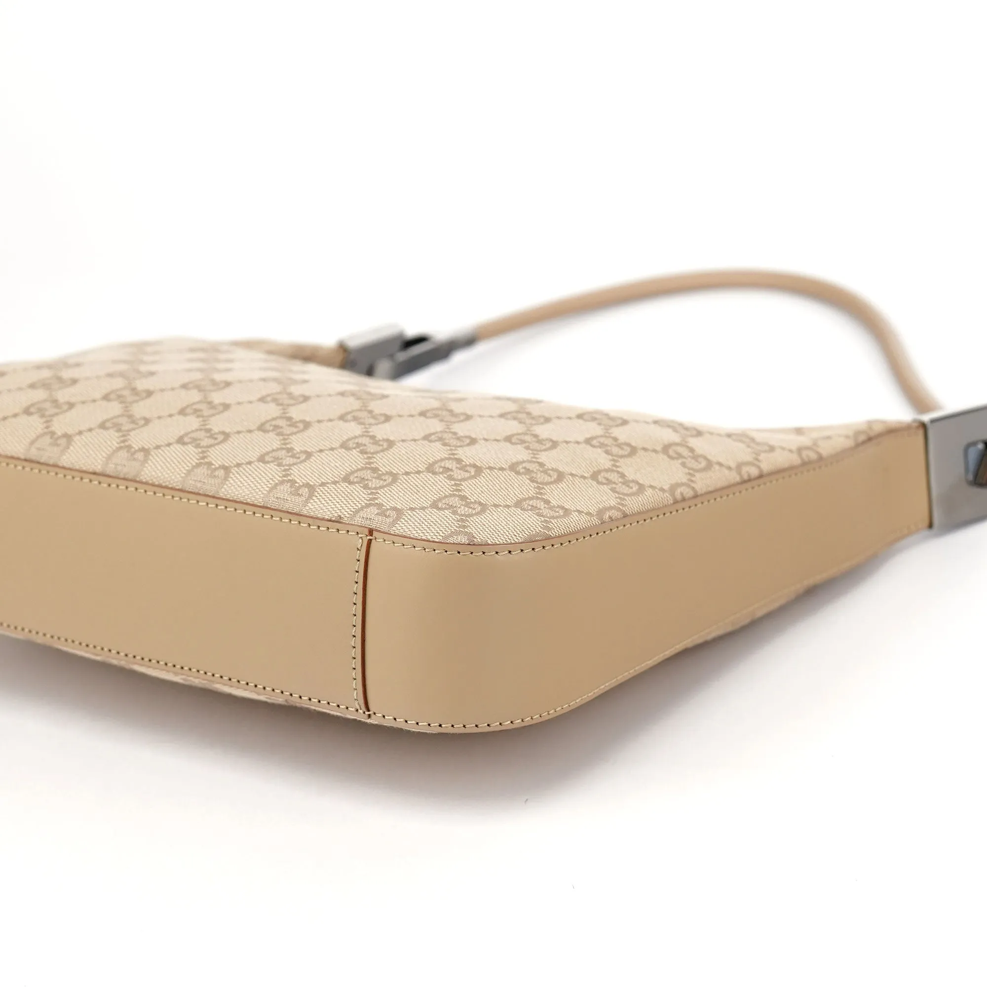 01233 Beige GG Hobo Shoulder Bag