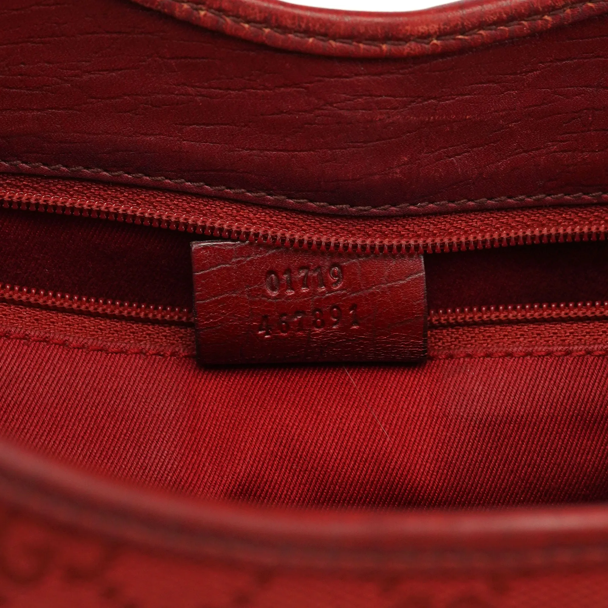 01719 Red GG Jackie Shoulder Bag