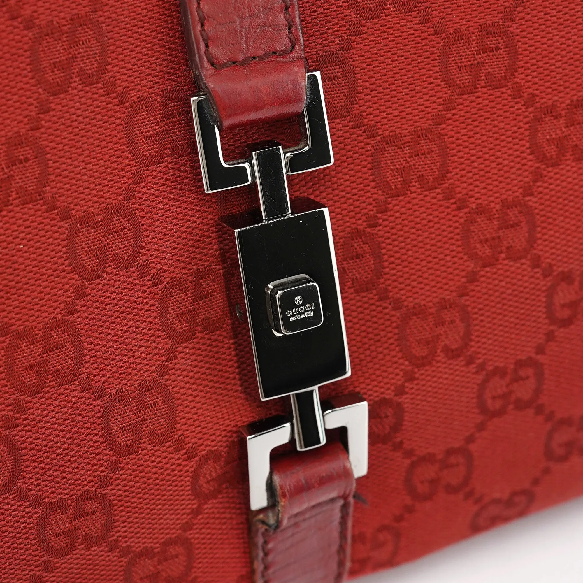 01719 Red GG Jackie Shoulder Bag