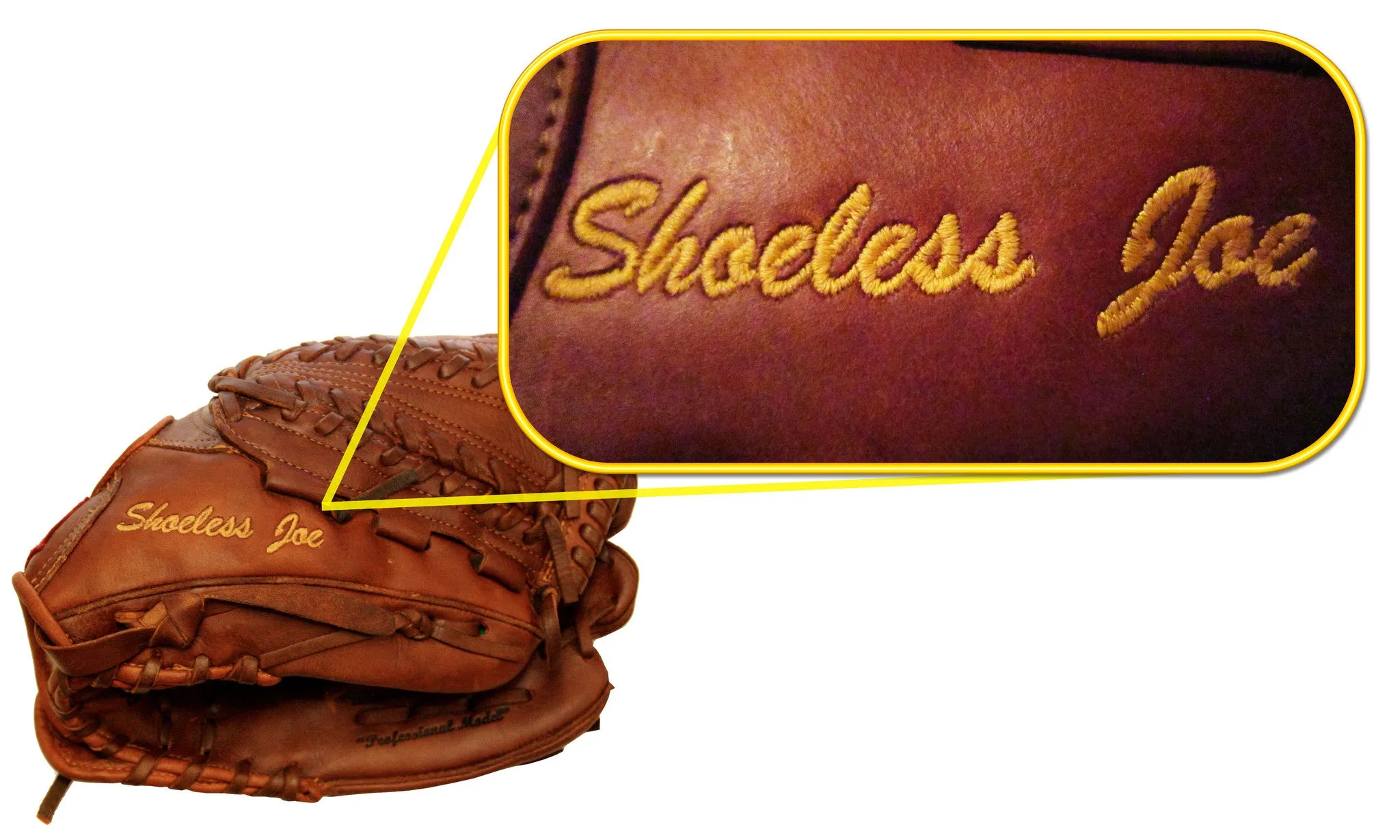 12 1/2" Basket Web Shoeless Joe Outfielder's Baseball Glove - 1250BWR