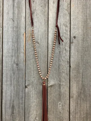 16506 Mauve Aus Cryst & Tassel