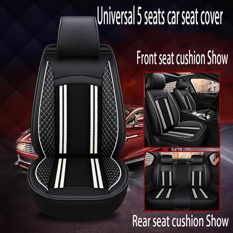 5 seats Universal Car seat cover Waterproof Car Seat Cover Universal 5 set Auto Seat Cushion Leather