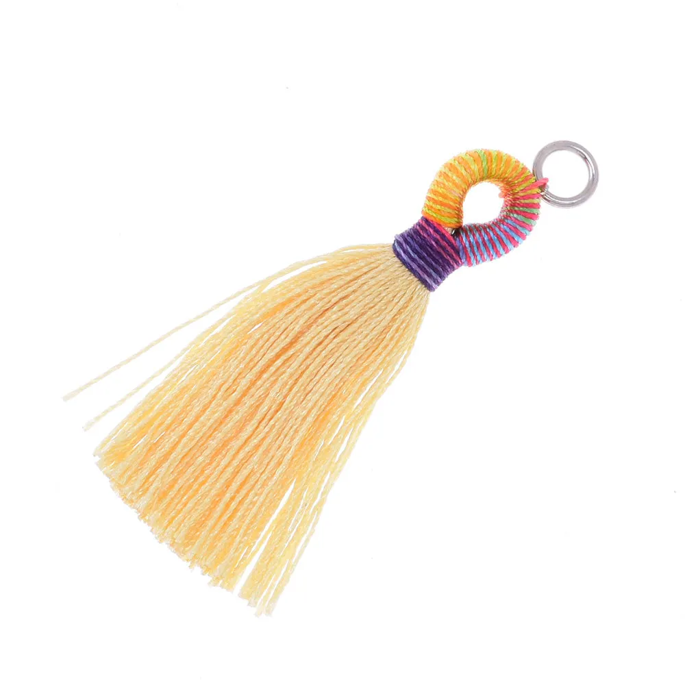 5cm Tassels Necklace Earrings Tassel for jewelry making Beige ,10pcs/lot