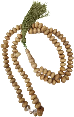 99 Beads Wooden Effect Tasbih - Green