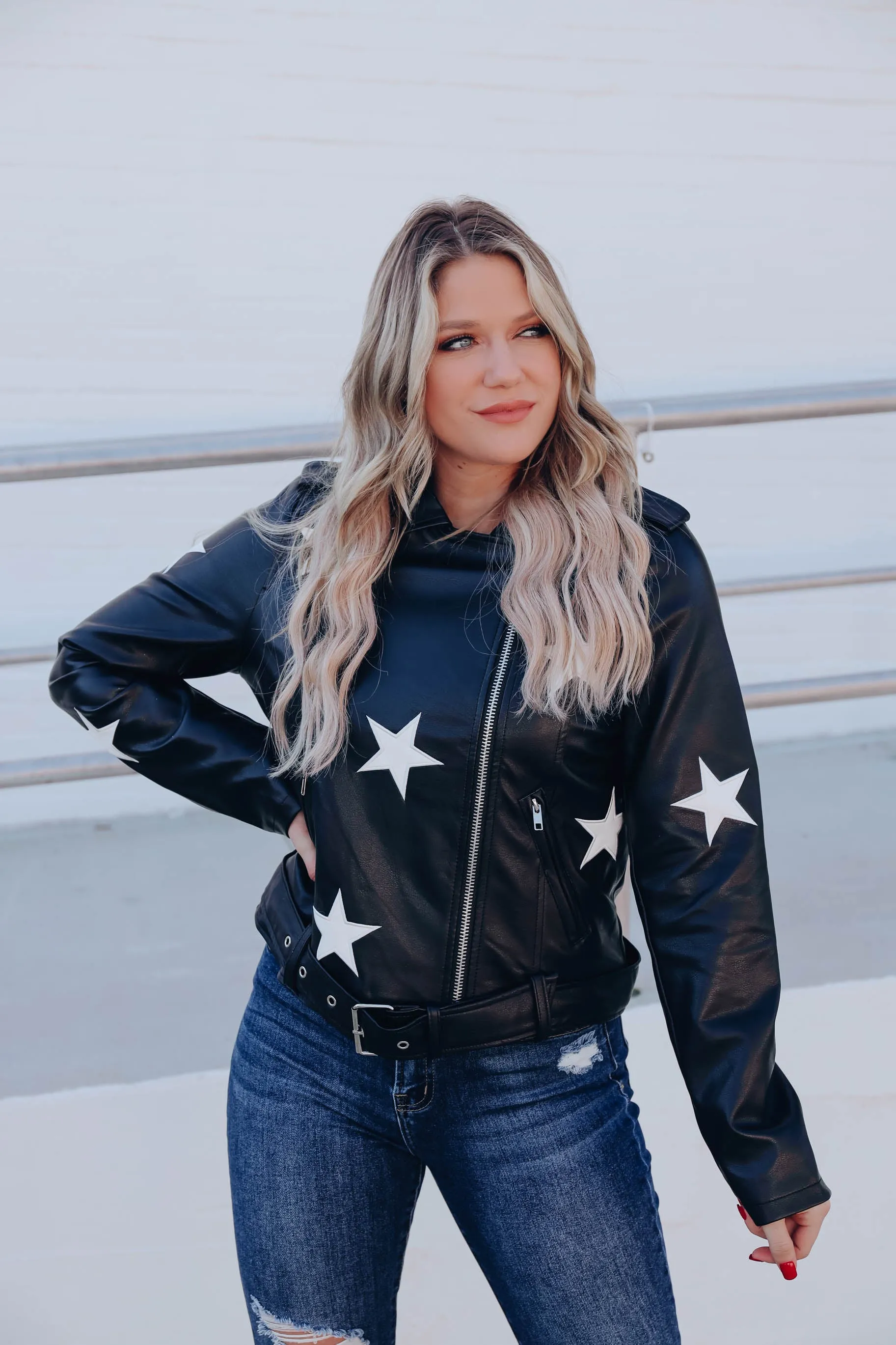 A Star Is Born Faux Leather Jacket - Black