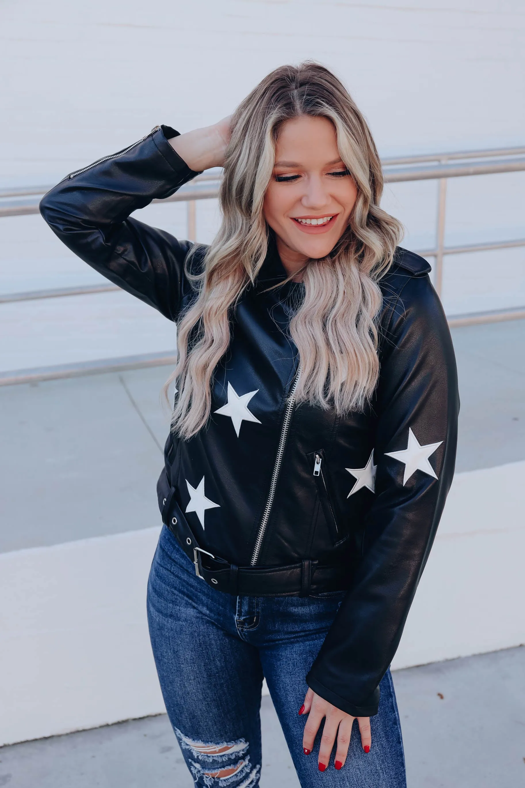 A Star Is Born Faux Leather Jacket - Black