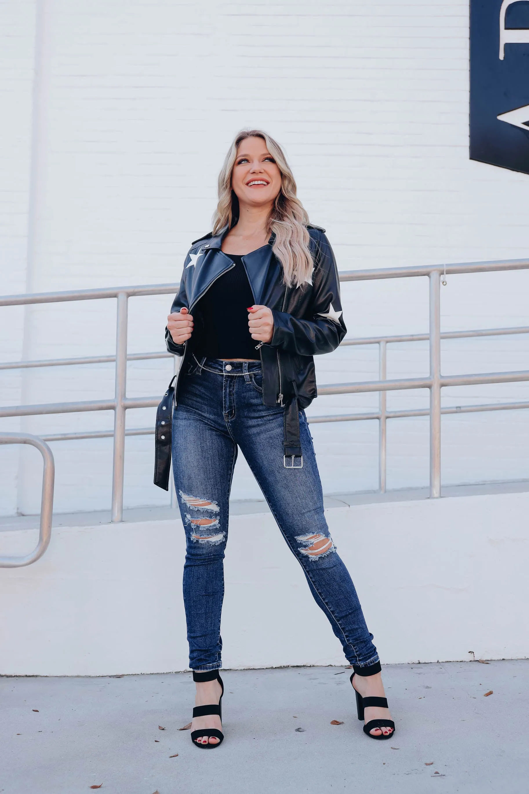 A Star Is Born Faux Leather Jacket - Black