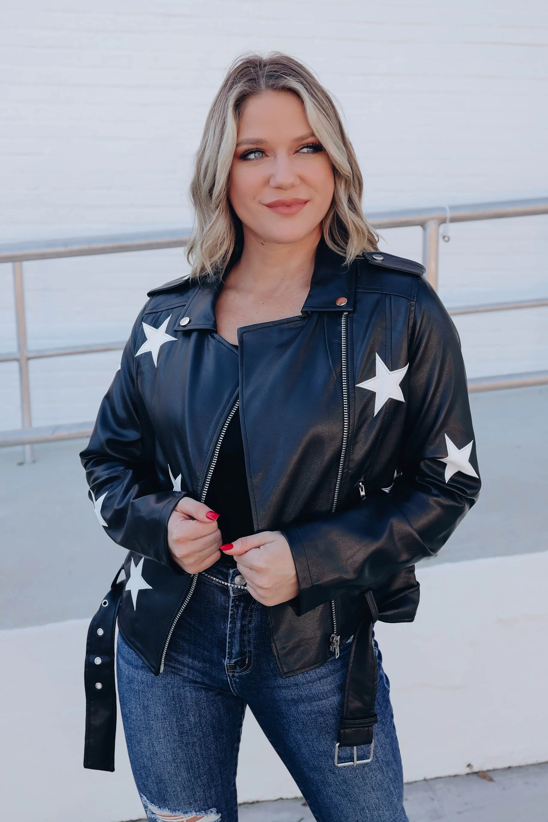 A Star Is Born Faux Leather Jacket - Black