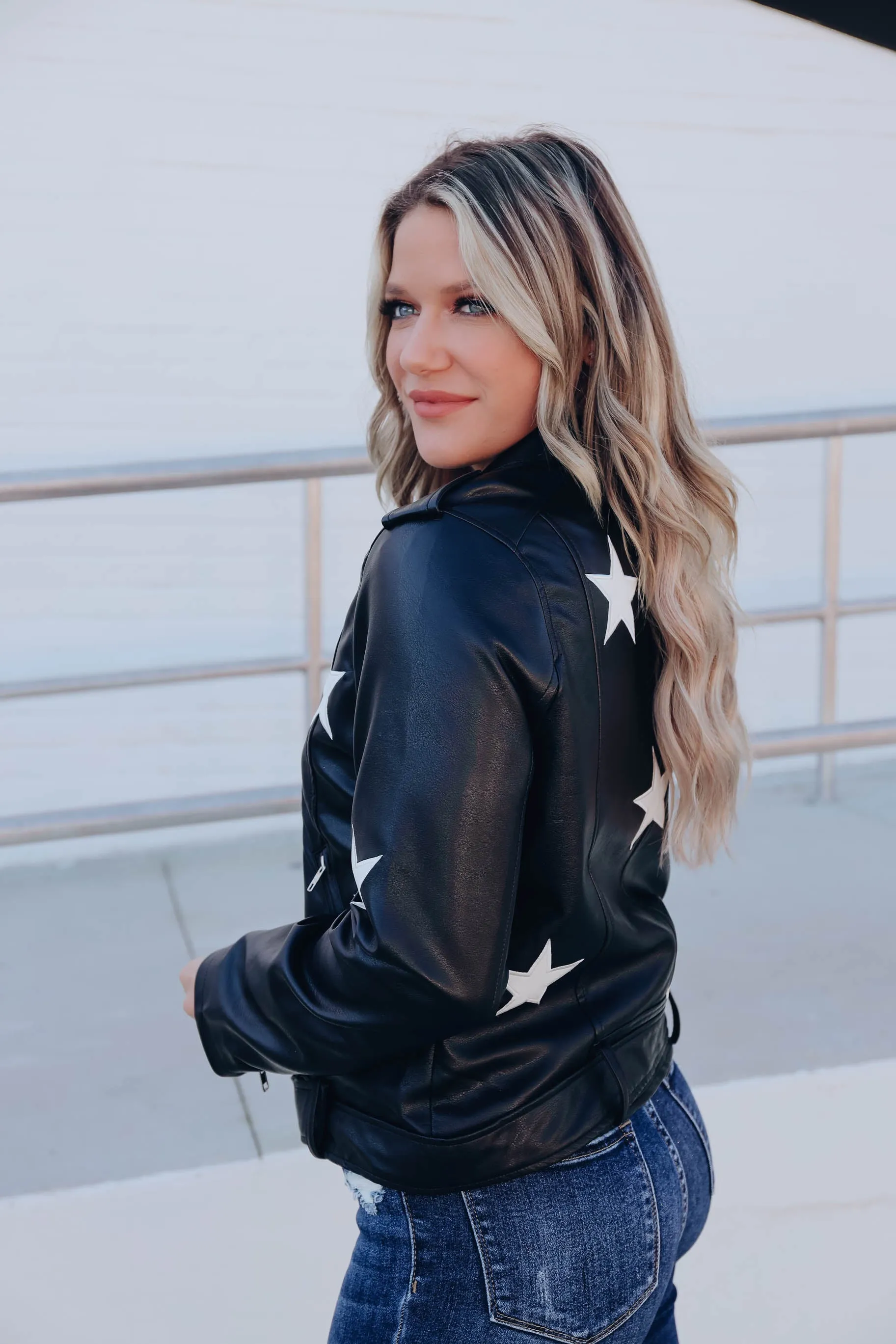 A Star Is Born Faux Leather Jacket - Black