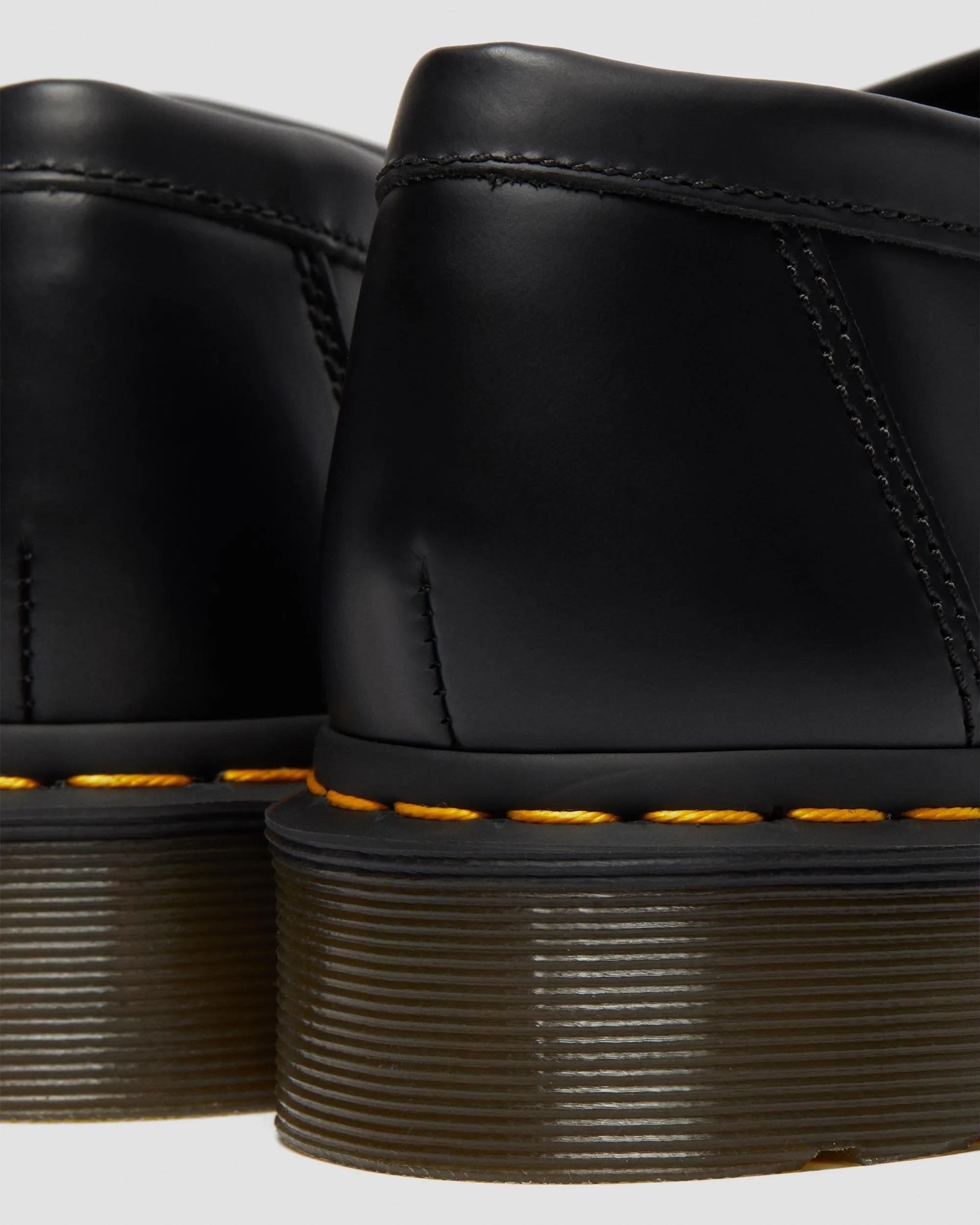 Adrian Yellow Stitch Smooth Leather Loafers