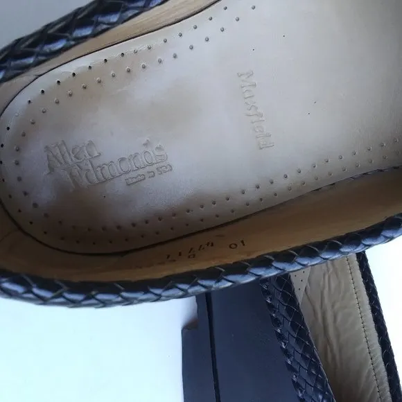 Allen Edmonds Loafer Maxfield Black Leather Tassel Size 10 D