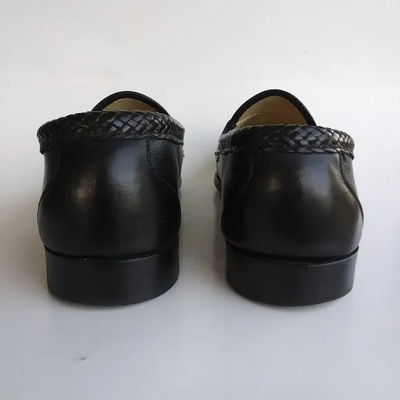 Allen Edmonds Loafer Maxfield Black Leather Tassel Size 10 D