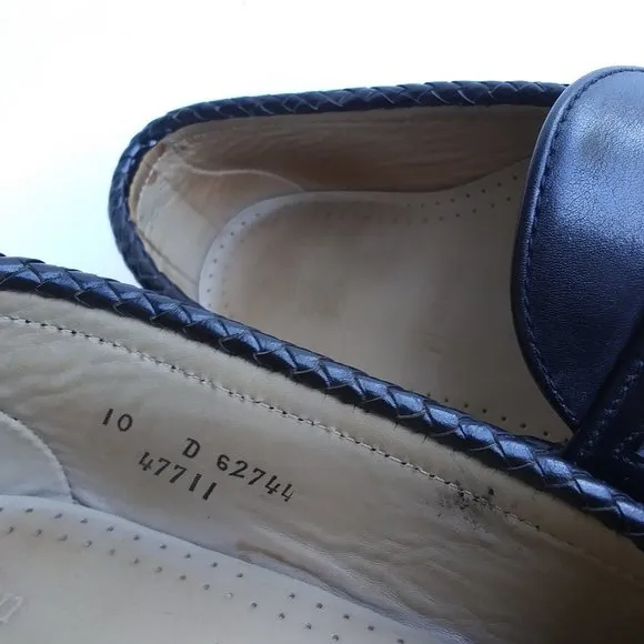 Allen Edmonds Loafer Maxfield Black Leather Tassel Size 10 D