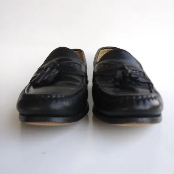 Allen Edmonds Loafer Maxfield Black Leather Tassel Size 10 D