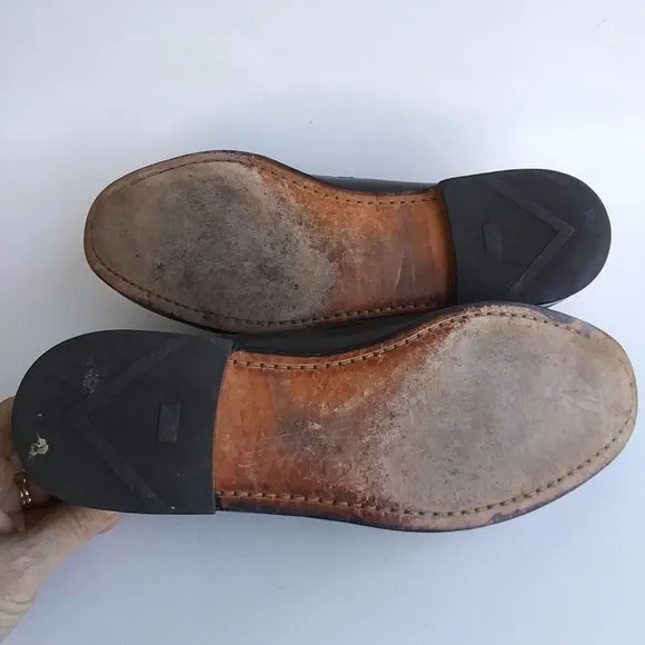 Allen Edmonds Loafer Maxfield Black Leather Tassel Size 10 D