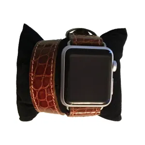 Alligator Apple Watch Double Wrap Band