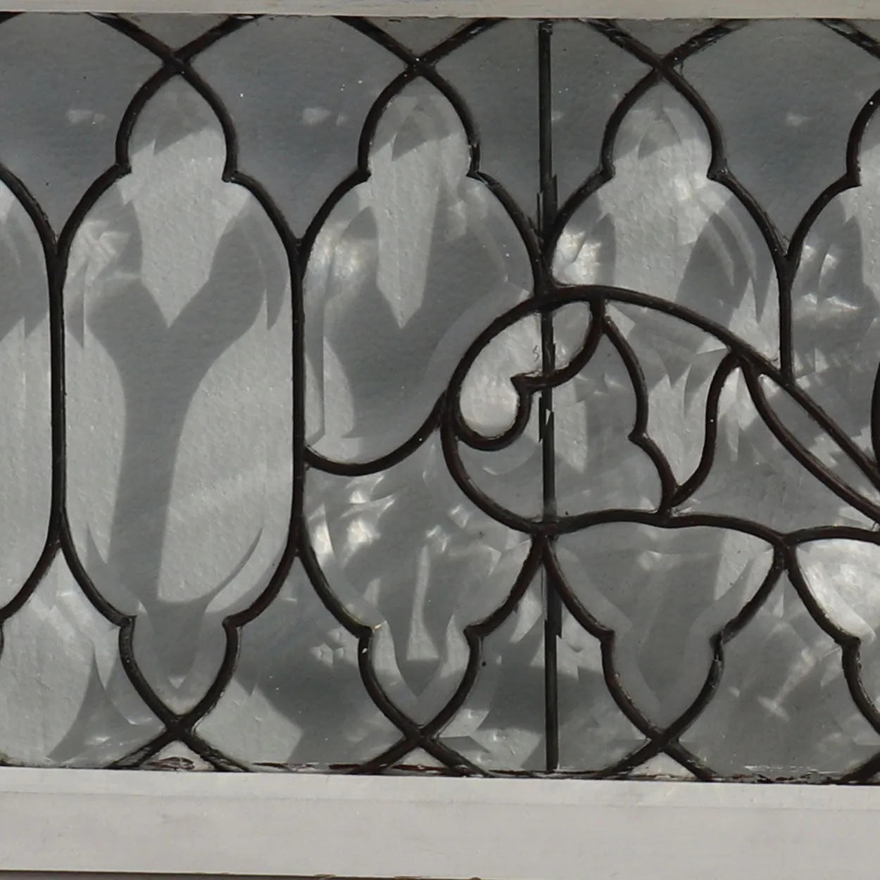 American Beveled and Leaded Glass Architectural Transom Window