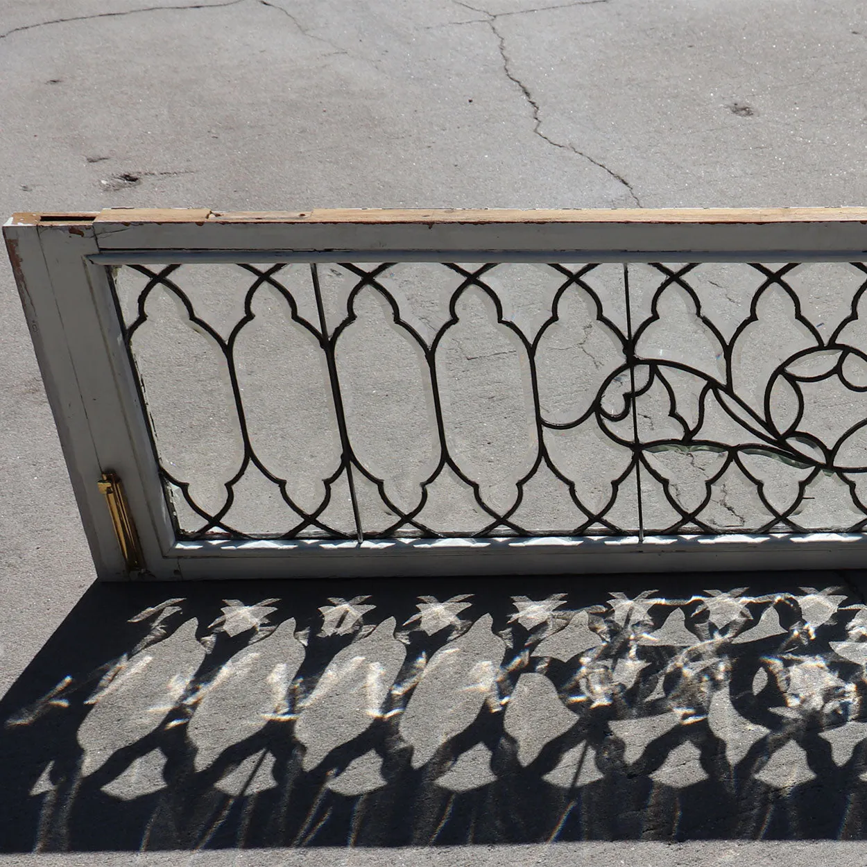 American Beveled and Leaded Glass Architectural Transom Window