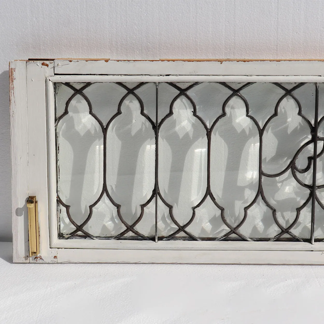 American Beveled and Leaded Glass Architectural Transom Window