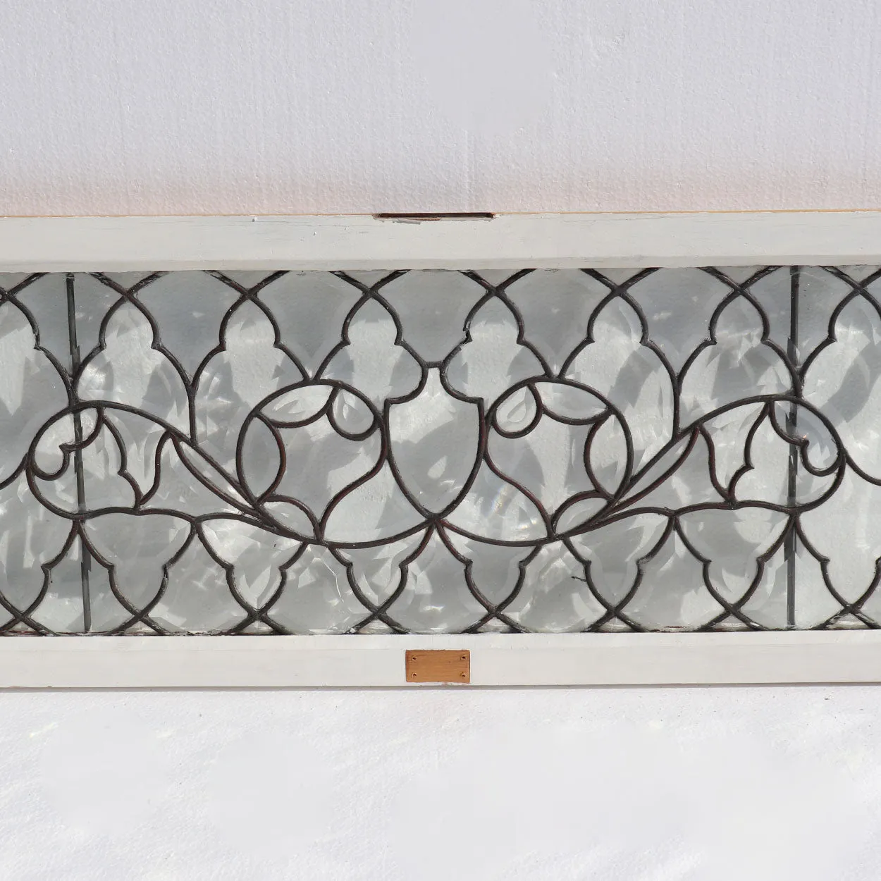 American Beveled and Leaded Glass Architectural Transom Window
