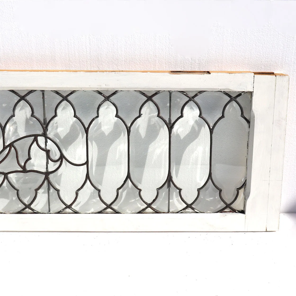 American Beveled and Leaded Glass Architectural Transom Window