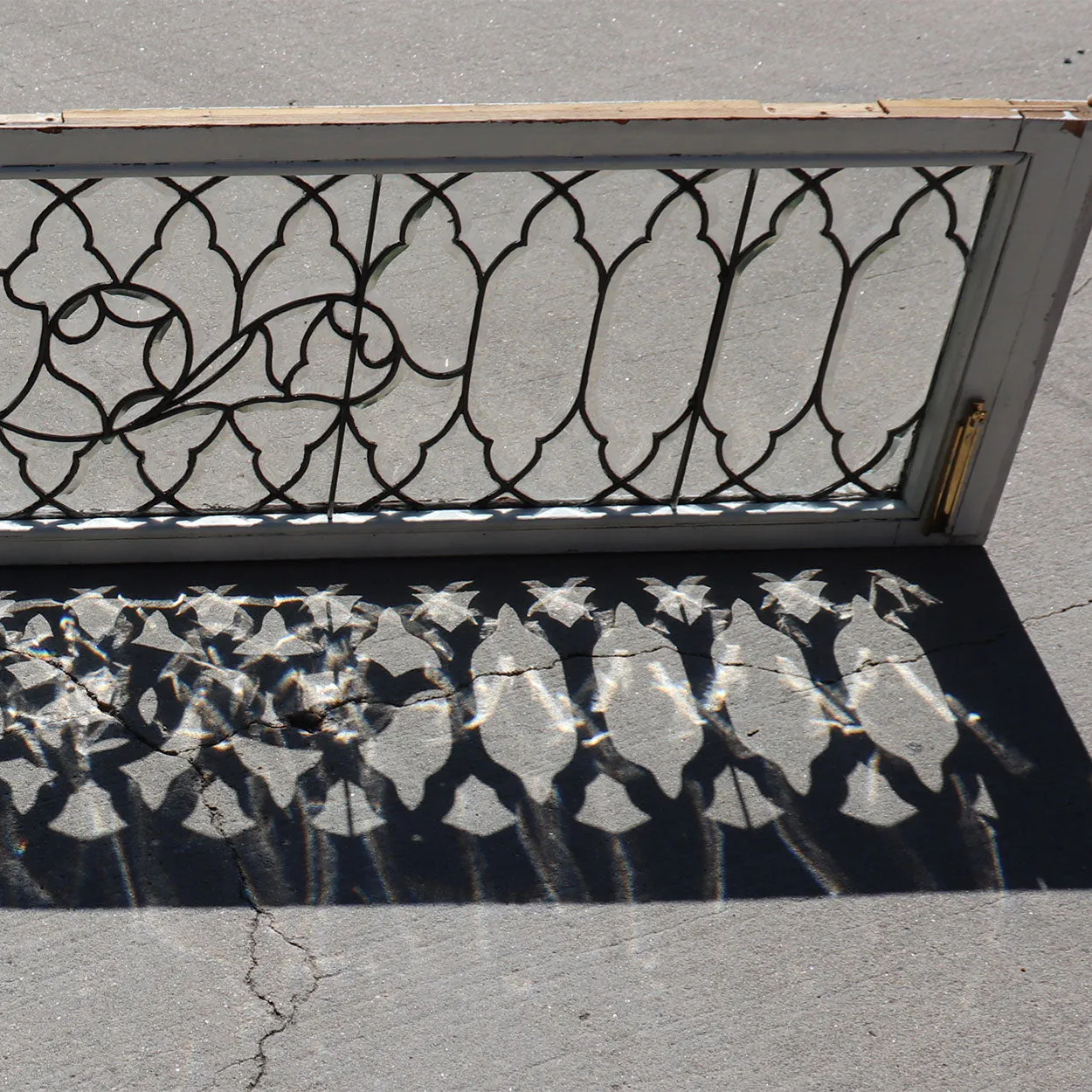 American Beveled and Leaded Glass Architectural Transom Window