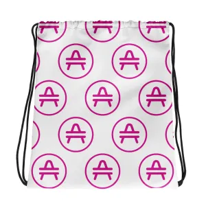 AMP Token Tiled Stenciled Alt-logo Drawstring Bag