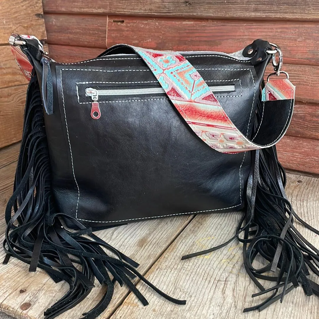 Annie - B&W Speckle w/ Bucking Aces Design
