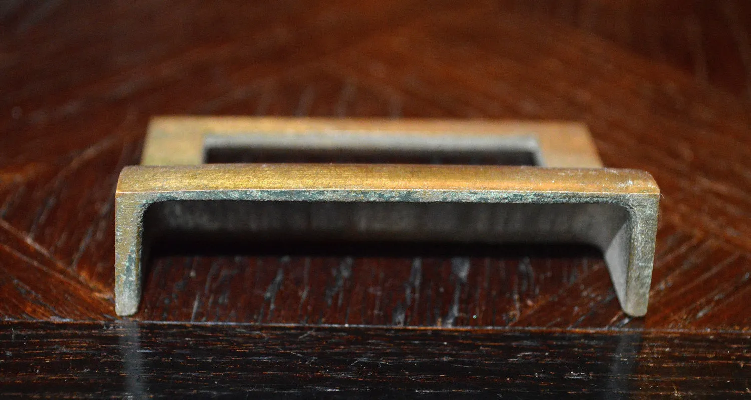 Antique Bin Pull Apothecary Cabinet Drawer Label Handle Hardware