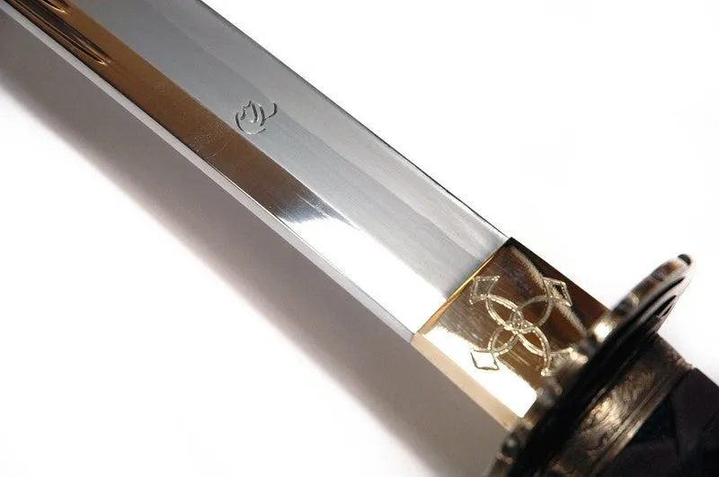 Antique nihonto reproduction (double so-hi and bonji engraving)