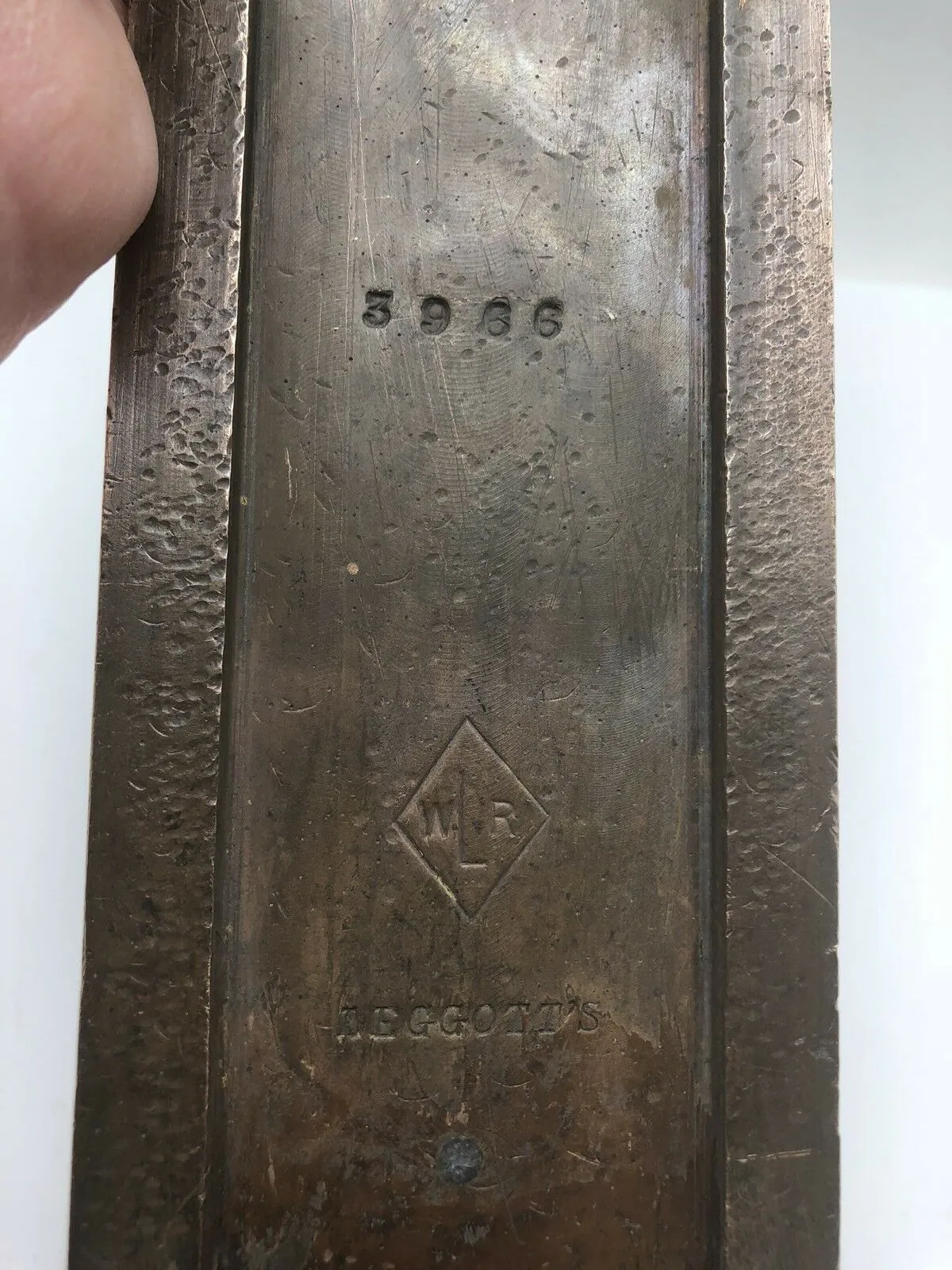 Antique Solid Rose Bronze French Decorative Door Key Plate Mansion Leggatts