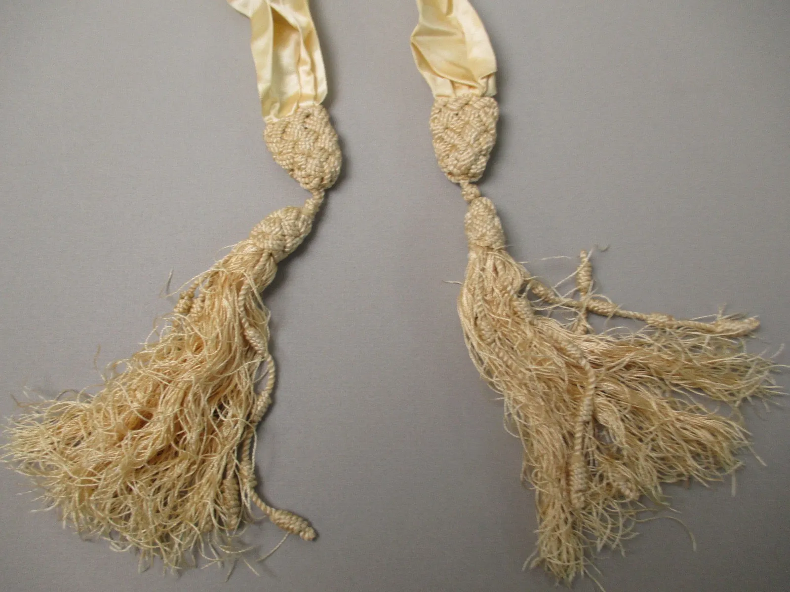 Antique Victorian silk Bridal sash