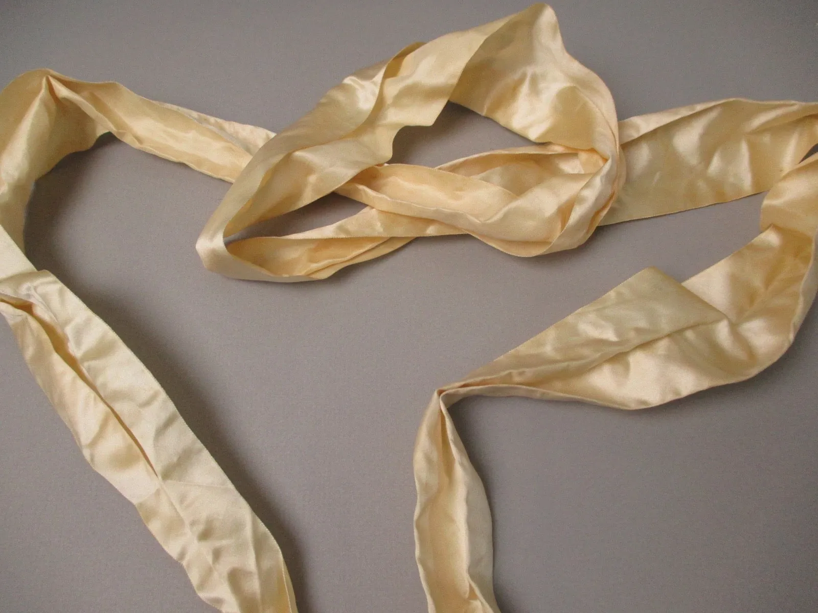 Antique Victorian silk Bridal sash