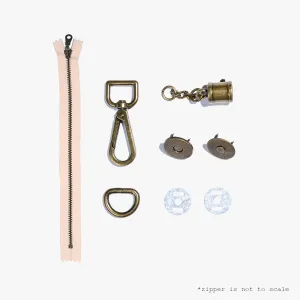 Arch Clutch Kit Hardware | Antique Brass