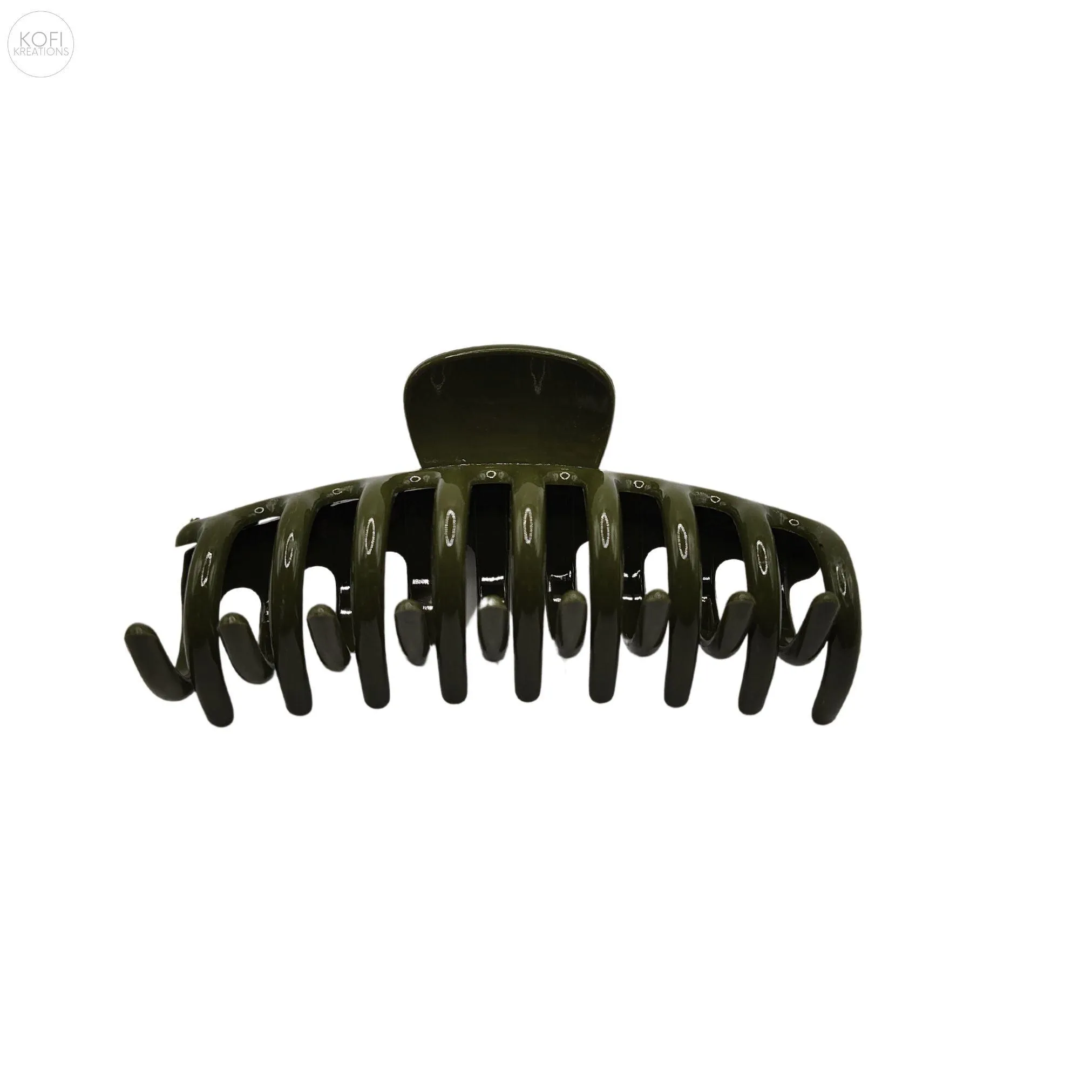 Army Green Hair Claw Clip