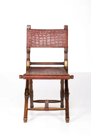 ARTDECO PRIZMIC & BRILL FOLDING ARMLESS CHAIR