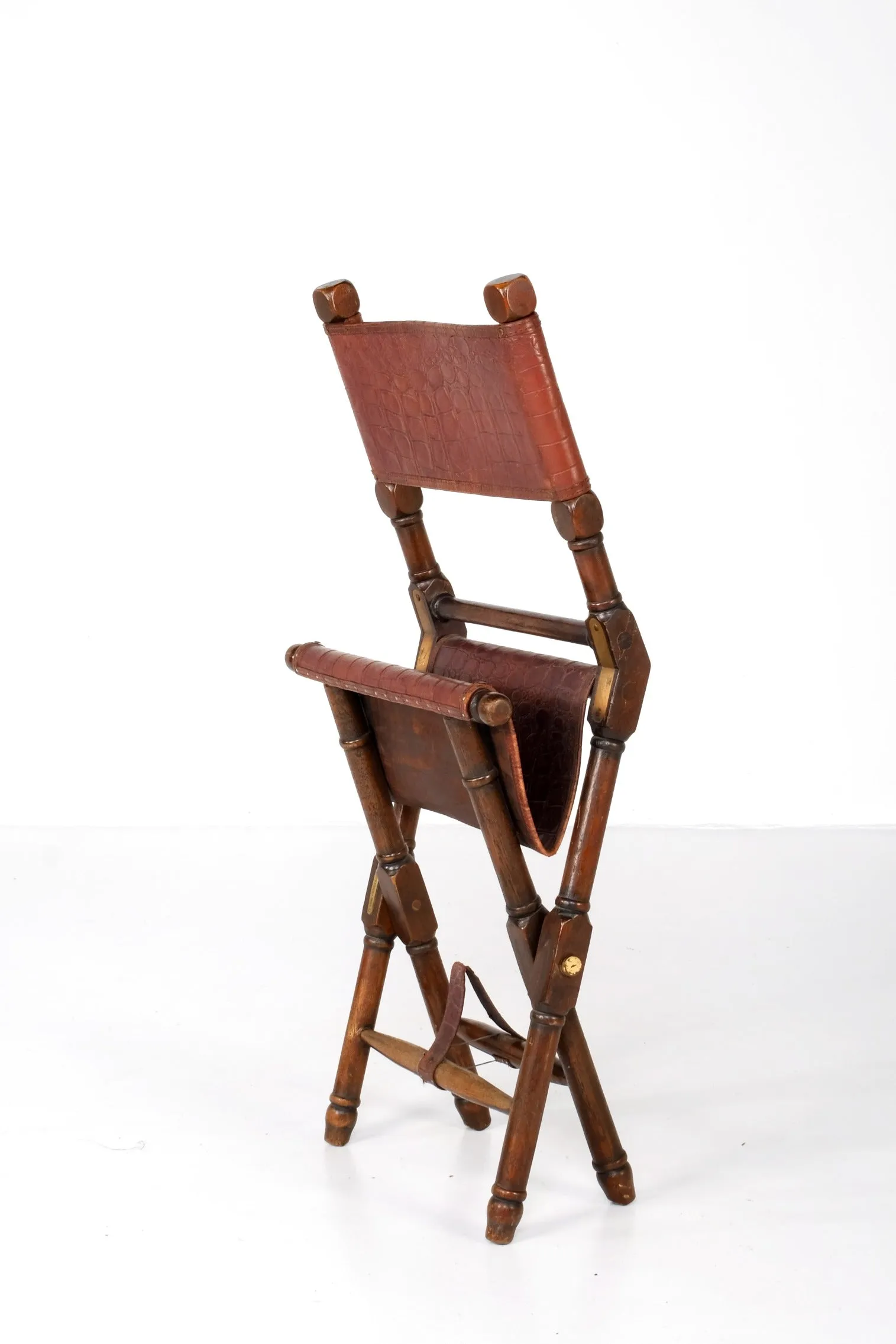 ARTDECO PRIZMIC & BRILL FOLDING ARMLESS CHAIR