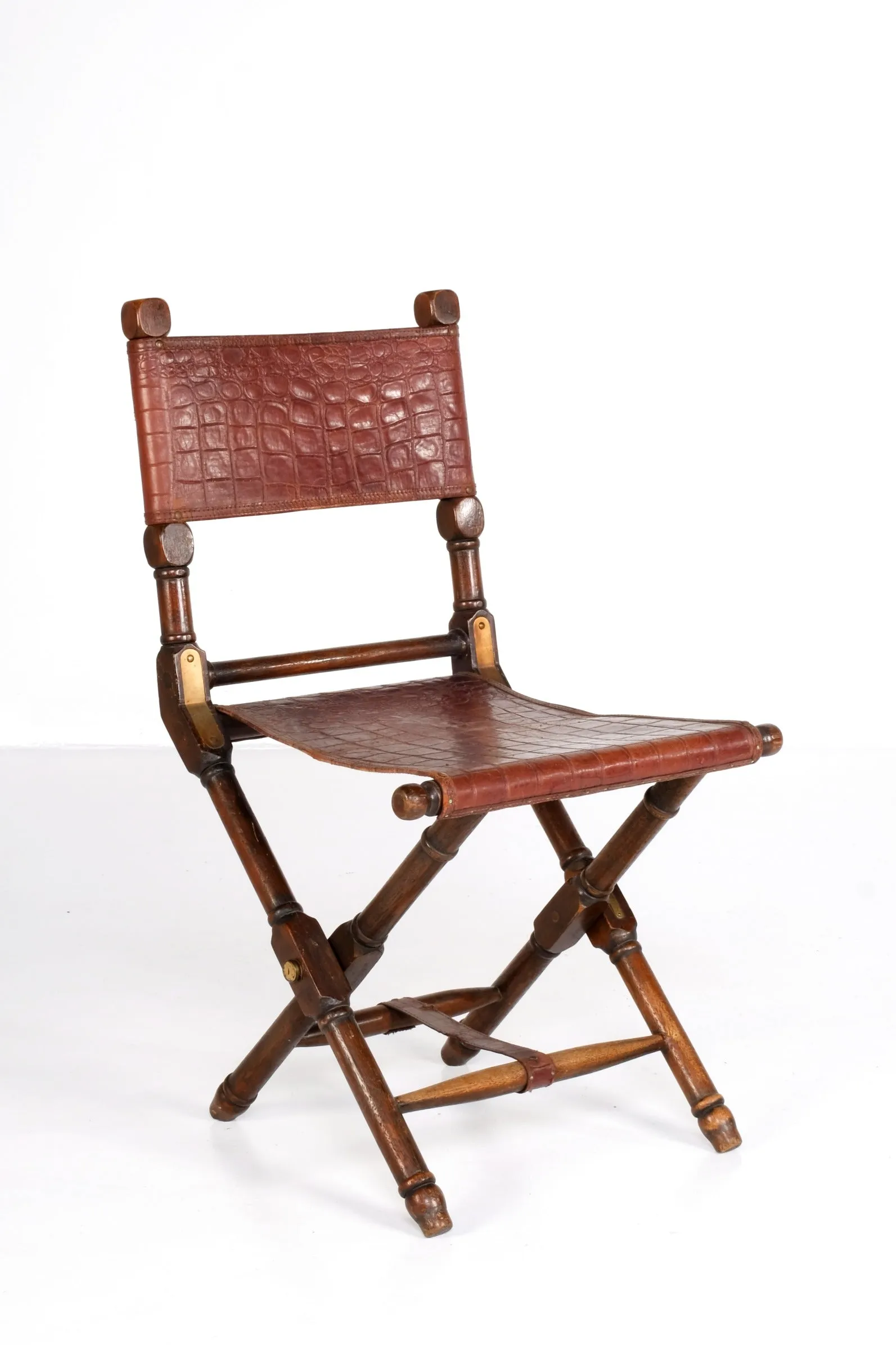 ARTDECO PRIZMIC & BRILL FOLDING ARMLESS CHAIR