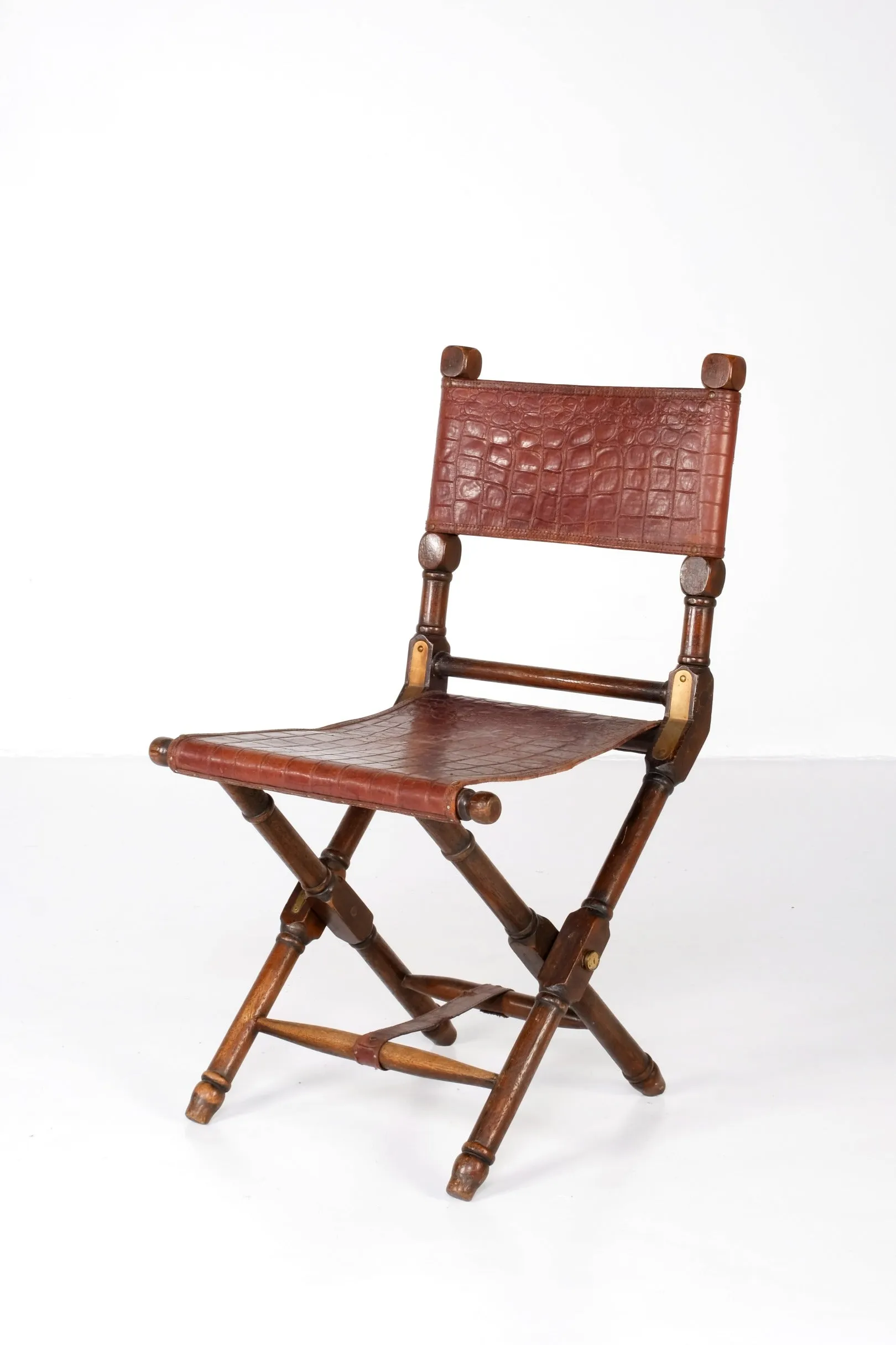 ARTDECO PRIZMIC & BRILL FOLDING ARMLESS CHAIR