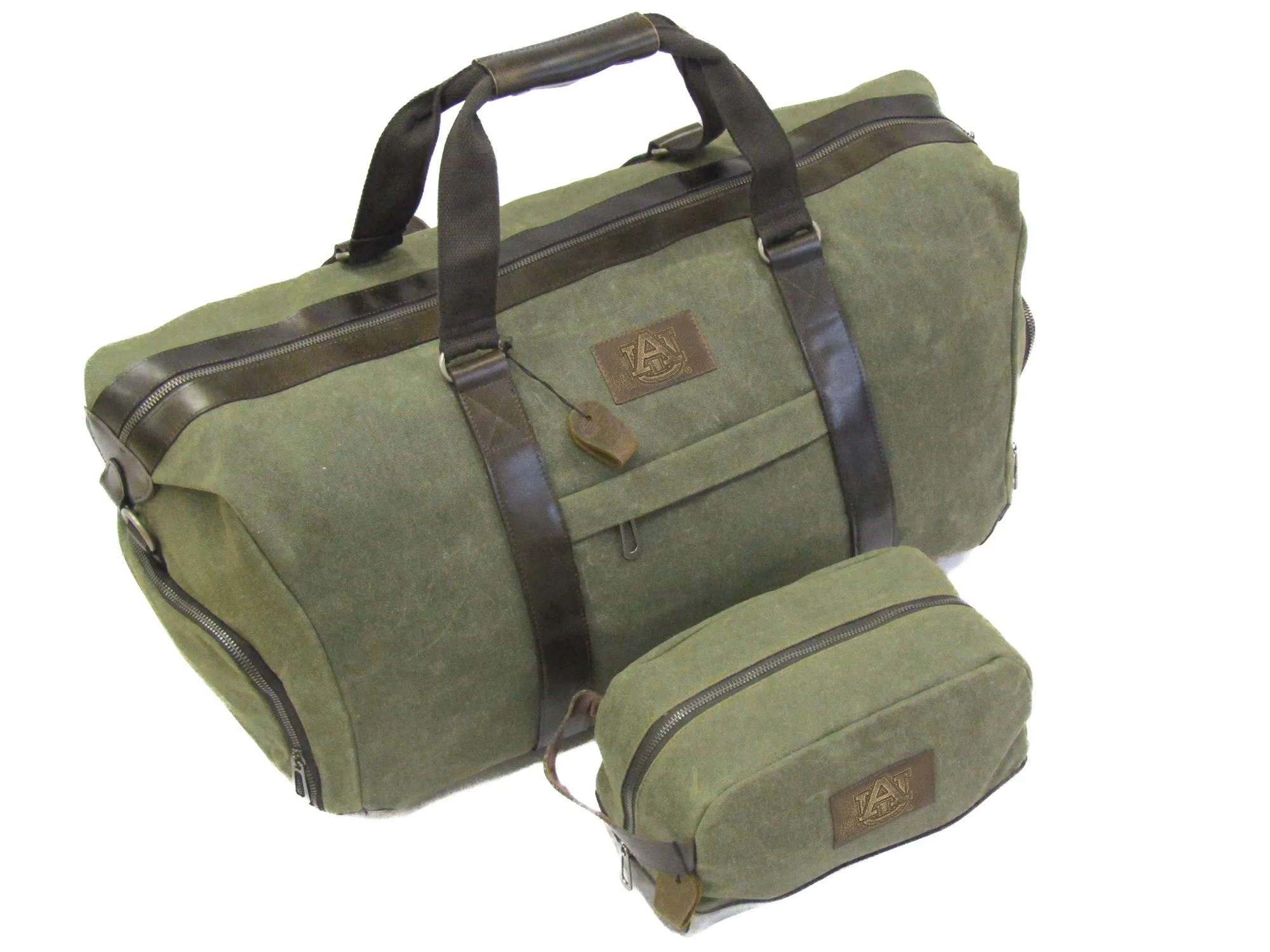 Auburn Tigers Waxed Canvas Weekender Bag