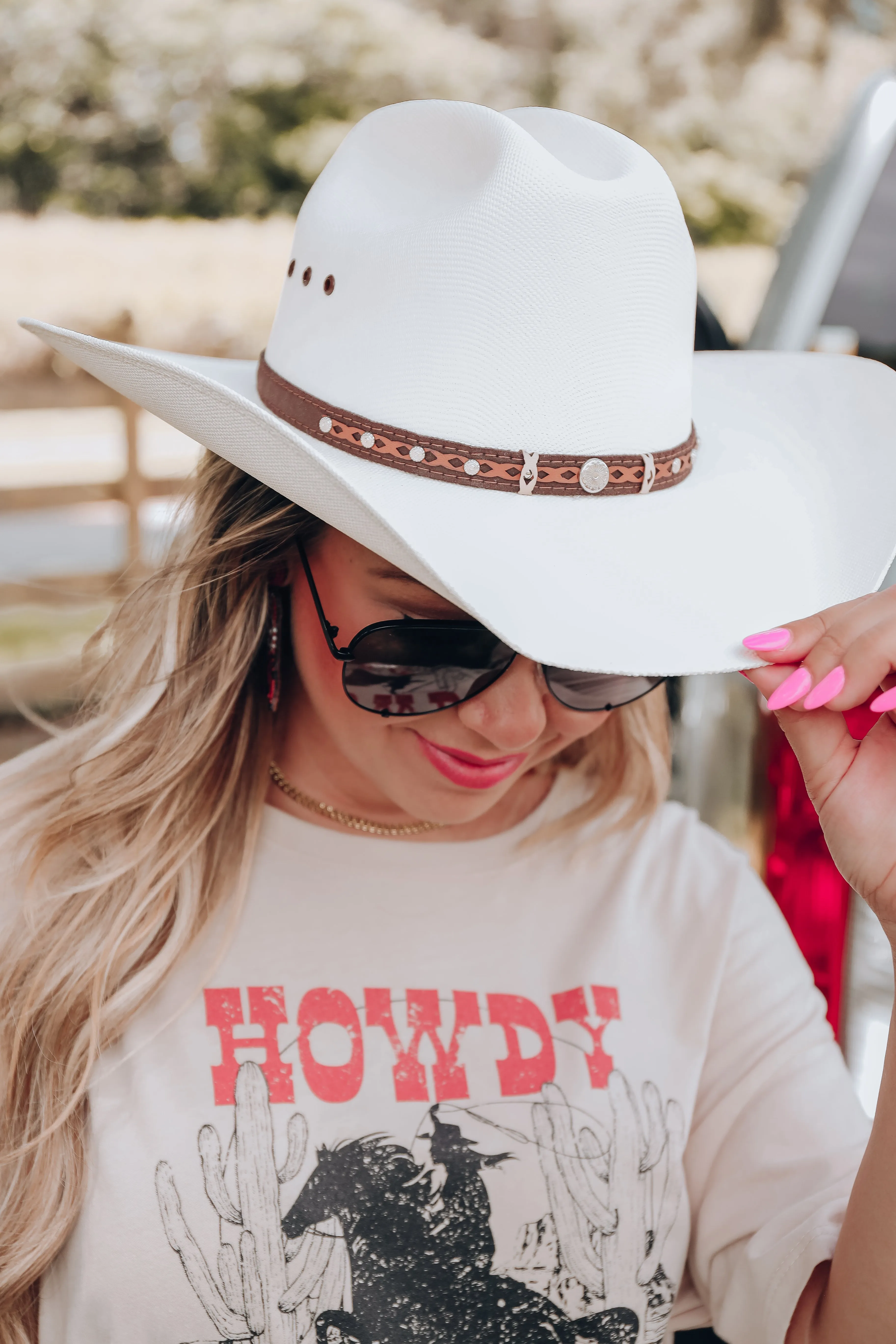 Austin Cattleman Cowgirl Hat - Cream
