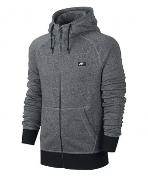 AW77 French Terry Shoebox Zip-Up Hoody Grey