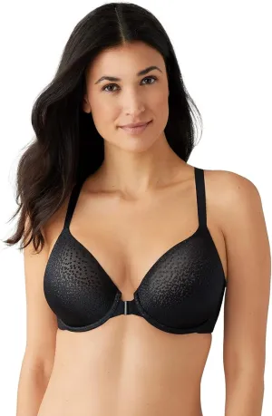 Back Appeal Front Close Contour In Black - Wacoal