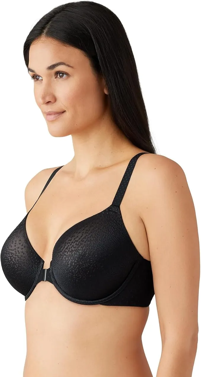 Back Appeal Front Close Contour In Black - Wacoal