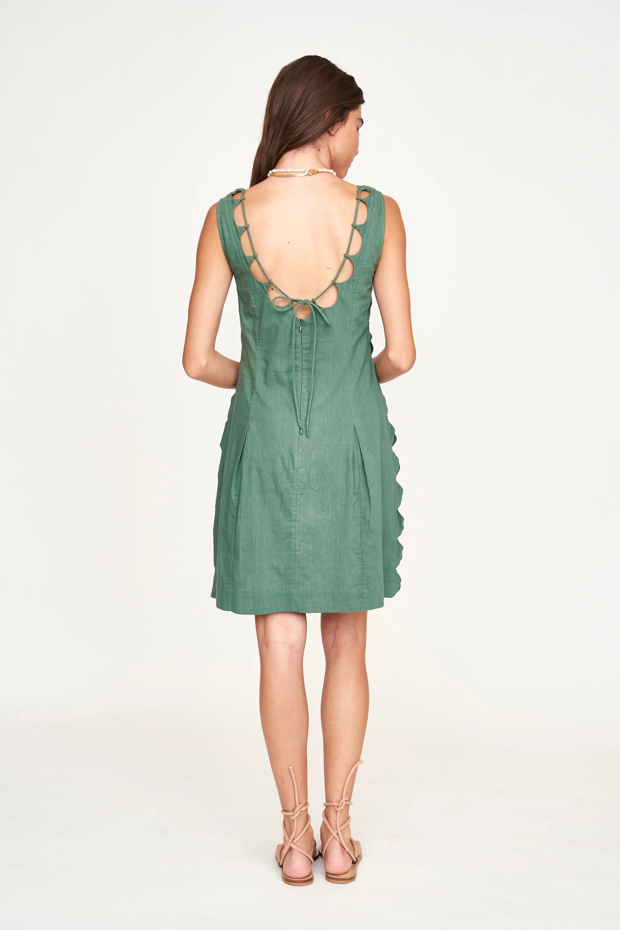 Barcelona Short Dress in Laurel