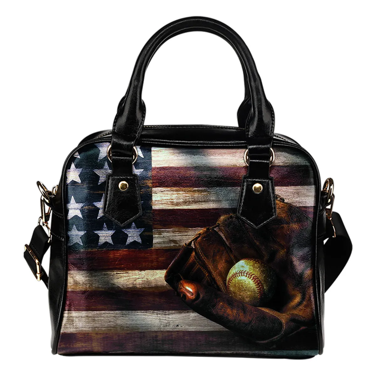 Baseball American Flag