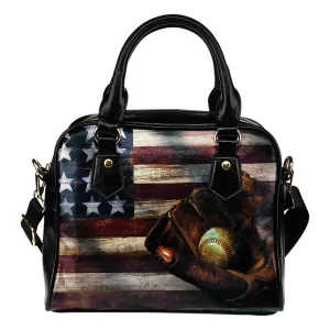 Baseball American Flag